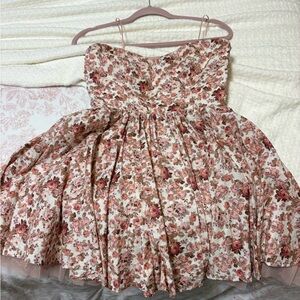 Altard State Floral Pink and Cream Women’s Party Dress